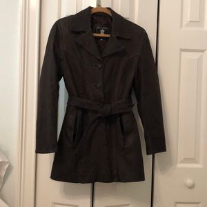 Italian Leather Trench Coat